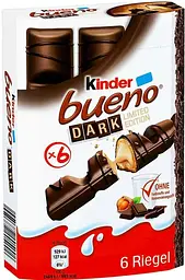 Шоколадний батончик Kinder Bueno Dark у чорному шоколаді 21.5 г