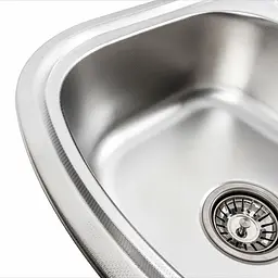 Кухонна мийка з нержавіючої сталі Platinum декор 7749 (0,8/180 мм), Decor - мініатюра 4