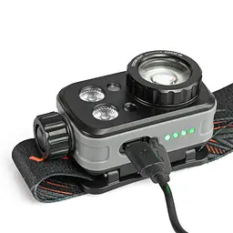 Налобний світлодіодний ліхтарик Videx VLF-H046Z, 500Lm 5000K (28770-000) - мініатюра 9