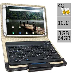 Планшет-телефон Hoozo MT Pad 364 LTE 3/64 Pink + Чохол із Bluetooth клавіатурою - мініатюра 2