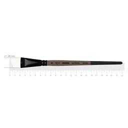 Пензель синтетика кутова Moon 1203A №8 коротка ручка ROSA (4823098534204)