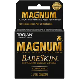 Упаковка 3 шт. Trojan Magnum Bareskin