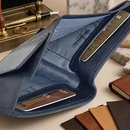 Чоловіче вертикальне портмоне Tony Perotti 3504 NEW Contatto (90617) Темно-синє - мініатюра 6