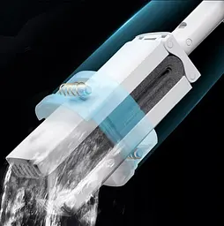 Швабра Xiaomi Blue fish Water Sponge Mop PU03A White - мініатюра 3
