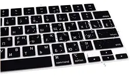 Накладка на клавіатуру DK для Apple MacBook Air 15" Retina 2023 - 2025 USA силікон чорний (013282) - мініатюра 3