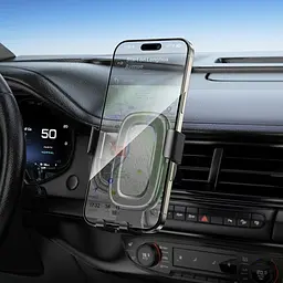 Автотримач BOROFONE BH129 Follower gravity car holder(air outlet) чорний - мініатюра 5