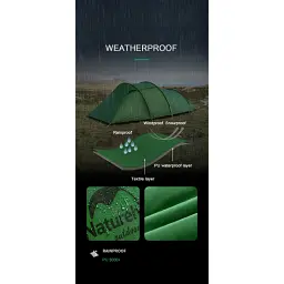 Намет Naturehike тримісний Opalus, UL, NH17L001-L, світло-зелений (6976023924781) - мініатюра 4