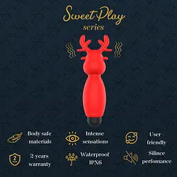 Вибратор для клитора Sweet Play Mini Reindeer Vibrator A10 - мініатюра 8