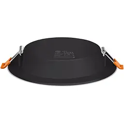 Вбудований світильник Videx LED Back круглий 15W 5000K Black (VL-DLBR-155B) - мініатюра 3