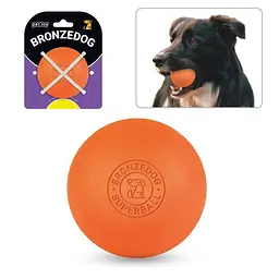 Іграшка для собак BronzeDog Superball 6 см помаранчевий - мініатюра 1