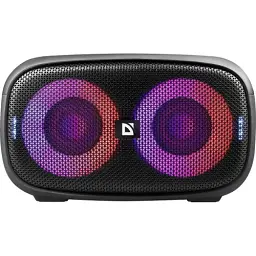 Колонка портативна Defender Q5, Black, 20 Вт, Bluetooth 5.3, TWS, FM-приймач, Hands Free, LED підсвічування (9 режимів), AUX / USB / microSD, Type-C, 2400 mAh, IPX5 (65305) - мініатюра 2