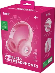 Bluetooth-гарнітура Trust On-ear Nouna Kids, Wireless Pink (25274) - мініатюра 8