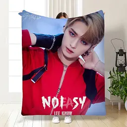 Плед плюшевий подарунковий 3D Stray Kids Linoy 160х200 см
