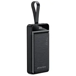 Зовнішній акумулятор Awei P140K 30000 mAh 22.5W чорний