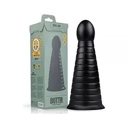 Велика анальна пробка-конус Buttr Devil Dog Butt Plug, 25,9 см, чорний - мініатюра 4