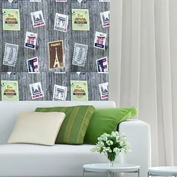 Самоклеюча 3D панель Sticker Wall Поштові марки 700х700х4мм - мініатюра 4