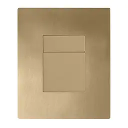 Панель змиву пластикова Koer KT-0607-12 157x198x3mm, кнопка квадратна матове золото KR5715, Золотий - мініатюра 3