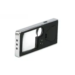 Лупа кишенькова Magnifier TH-7007 з підсвіткою, збільшенням 3X та 10X, ультрафіолетом і чохлом