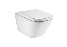 Унітаз підвісний Roca Gap Clean Rim A34H47C000 з кришкою Soft Close, Білий - мініатюра 5