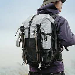 Трекінгова палиця Naturehike (CNK2450DS017) 35-110см - складна - чорна - мініатюра 2