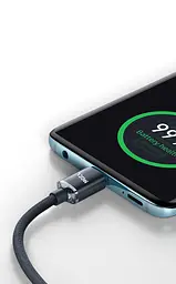 Кабель швидкого заряджання та передачі даних Digital PD Type-C до Type-C 120W 6A 2 м Сірий (Type-C2m120WS) - мініатюра 3