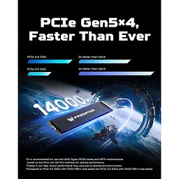 Накопичувач SSD Acer Predator m.2 NVMe 1TB GM9000 PCI-E 5.0 x4 (BL.9BWWR.129) - мініатюра 4