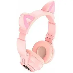 Навушники Borofone Cat Ear BT Headphones BO18 рожеві 6974443384963 - мініатюра 6