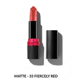 Зволожуюча матова губна помада Avon «Ультра», 33 Насичений червоний/Fiercely Red, 3,6 г (49469278)