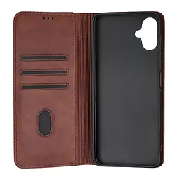 Чохол-книжка Premium Samsung A06 (A065) Dark Brown - мініатюра 2