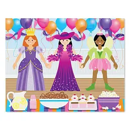 Набір багаторазових наліпок Melissa & Doug Одягни ляльку (SM93209/6829) - мініатюра 2