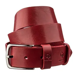 Ремінь жіночий шкіряний Grande Pelle 11262 червоний 105-120 см - мініатюра 11