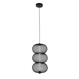 Люстра LED Levistella 7812036 BK, 6W, 3000K, чорний метал, сучасний стиль для вітальні