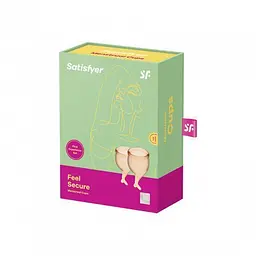 Satisfyer Feel Secure - набір менструальних чаш, 15 мл і 20 мл (Помаранчевий) - мініатюра 8