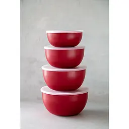 Набір мисок з кришками KitchenAid Universal червоний 4 шт. (KQG176OSERE) - мініатюра 7