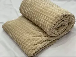 Плед Ecotton 200х220 см Well Soft Lux із мікрофібри Greish Beige бежевий (23015)