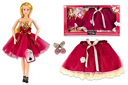 Лялька "Emily" QJ095B зі спідницею для дитини, розмір ляльки 29 см, у коробці нар. 60 x 6,5 x 33 см