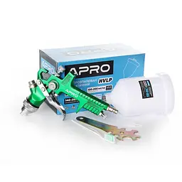 Фарборозпилювач Apro HVLP пластиковий в/б Ø 1,3 мм 600 мл 30412 - мініатюра 4