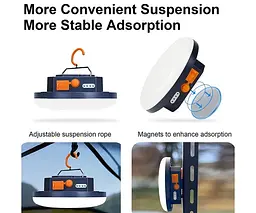 Ліхтар-лампа LED 30W Tent Light павер-банк 9900 mAh (MOS-14) - мініатюра 4