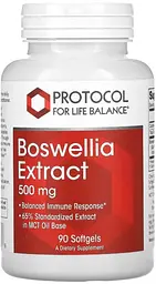 Босвеллія Protocol for Life Balance Boswellia Extract 500 мг 90 гел капс