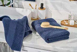 Рушник махровий Ardesto SuperSoft, 70х140см, 100% бавовна, синій (ART2270DBP) - мініатюра 9