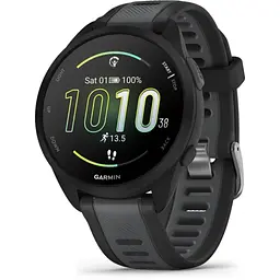 Смарт-часы Garmin Forerunner 165 Music с черным силиконовым ремешком