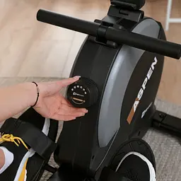 Гребний тренажер Hop-Sport HS-080R Aspen магнітний чорно-золотистий - мініатюра 9