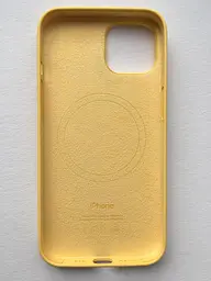 Чохол протиударний силіконовий Silicone Case MPT23ZE/A MagSafe (Original) для Apple iPhone 14 (6.1") Sunglow - мініатюра 3