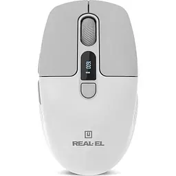 Комп'ютерна мишка Real-El RM-480W Wireless/Bluetooth White (EL123200050) - мініатюра 3