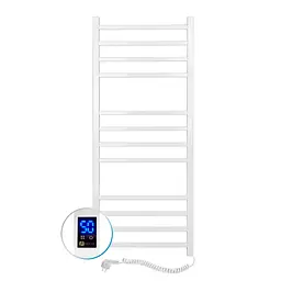 Електрична рушникосушка Navin Loft 500x1200 Sensor правобічна з таймером, біла 12-028053-3680, Білий, Праве, Електронний