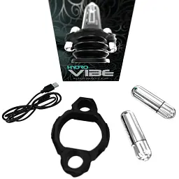 Комплект для вибротерапии с гидропомпой Bathmate Hydro Vibe - мініатюра 2