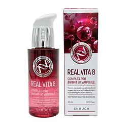 Освітлююча сироватка на основі обліпихи Premium Real Vita 8 Complex Pro Bright Up Ampoule Enough 30 мл