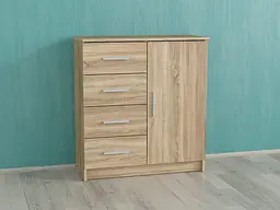 Комод Forte Johan 790x870x350 Дуб сонома (id27-0000-93-sonoma) - мініатюра 1