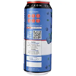Напій безалкогольний комбуча Mikki Brew Blueberry з/б 0.5 л - мініатюра 2