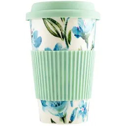 Чашка Keramia Flower story з силіконовою кришкою 440 мл (21-279-063) - мініатюра 2